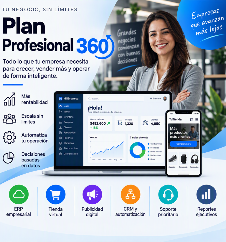 Plan Profesional 360 - Lleva tu empresa al siguiente nivel.